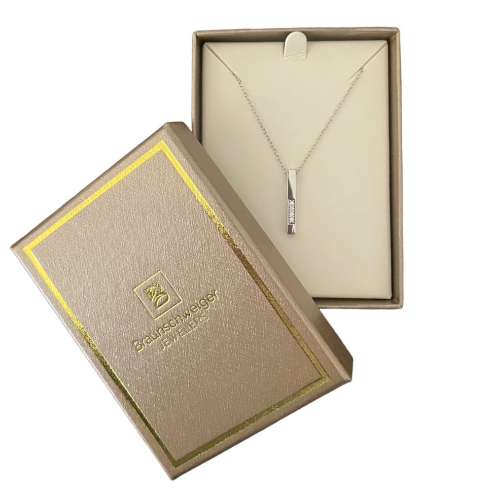 Braunschweiger Diamond - Silver Pendant Necklace